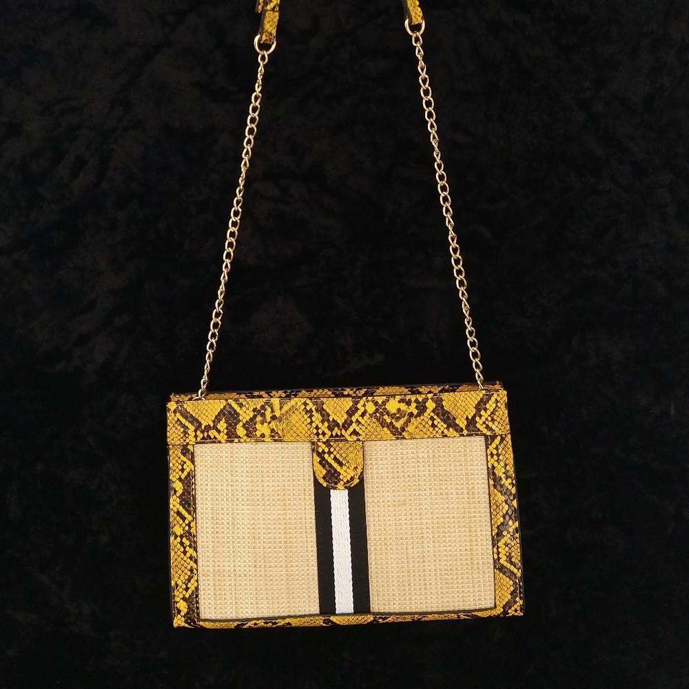 Mustard Jax Vegan Leather Crossbody Bag - Picture 4 of 6